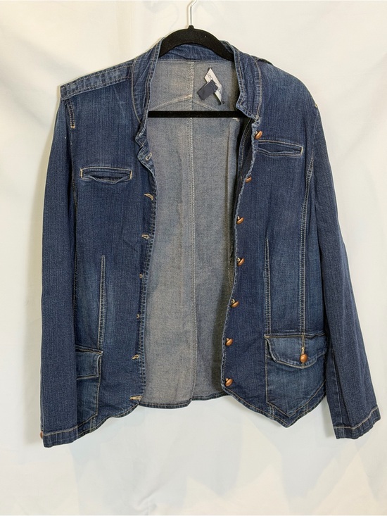 Bandolino Jackets & Blazers - Bandolino Dark Blue Denim Jacket with Button Details